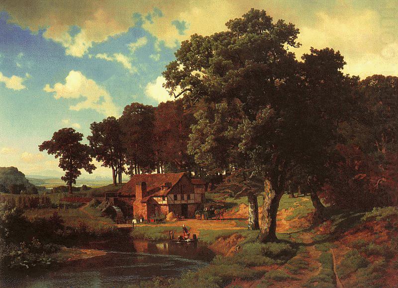 A Rustic Mill, Albert Bierstadt